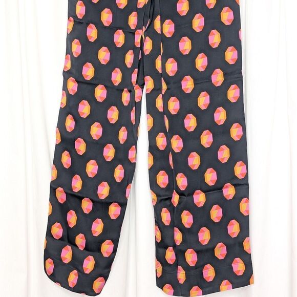 Tucker NYC Camilla Pant Citrus Geo in Stretch Georgette Silk Printed - Picture 7 of 9